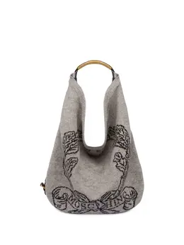 Moschino intarsia-knit logo tote bag 23956254