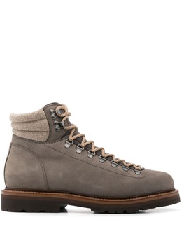 Brunello Cucinelli wool-insert nubuck boots 24465620