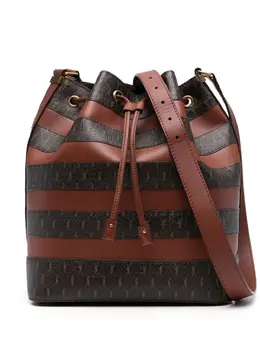 Saint Laurent stripe panelled monogram bag 17114729