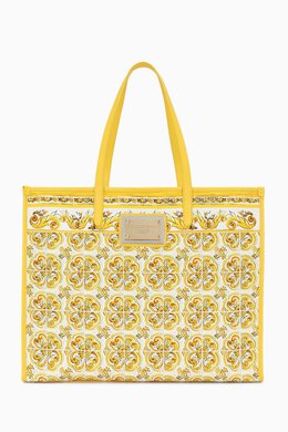 Dolce & Gabbana Large Majolica-print Tote Bag in Canvas 216330866_27