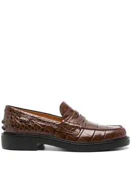 Tod's croc-effect loafers 24159860