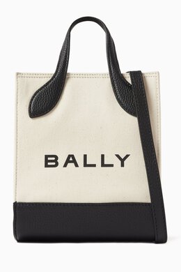 Bally Mini Bar Keep On Tote Bag in Canvas and Leather 217546973_199