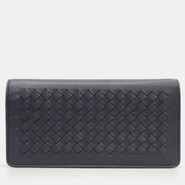 Bottega Veneta Black Leather Mesh Crossbody Bag 1013699