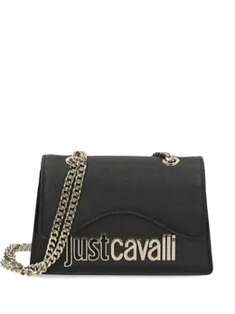 Just Cavalli logo-plaque chain-link shoulder bag 24622915