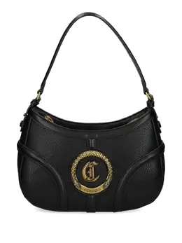 Just Cavalli logo-plaque top-zip shoulder bag 24623197