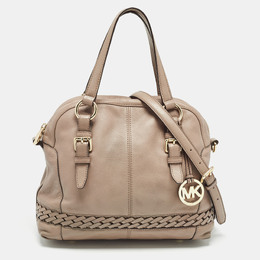 Michael Kors Beige Leather Gladstone Satchel 1014996