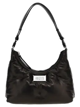 Maison Margiela-Glam Slam Hobo Small Borse A Spalla E Tracolla Nero-Donna 52086466838868