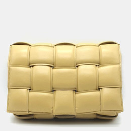 Bottega Veneta Yellow Leather Padded Cassette Shoulder Bag 1014163