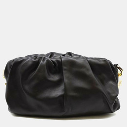 Bottega Veneta Black Leather Teen Pouch Clutch 1014162