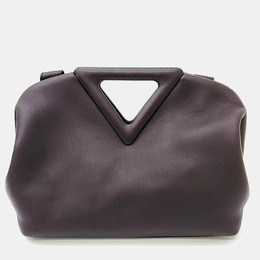 Bottega Veneta Brown Leather Point Medium Top Handle Bag 1014123