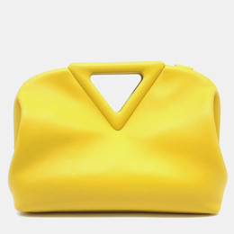 Bottega Veneta Yellow Leather Point Top Handle Bag 1014109