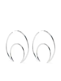 Marine Serre Moon hoop earrings 23389076
