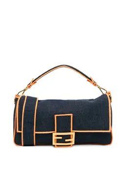 Fendi 2012-2023 Large Denim Baguette satchel 24774971