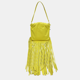 Bottega Veneta Yellow Nappa The Fringe Shoulder Bag 1013876