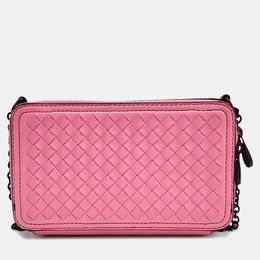 Bottega Veneta Pink Intrecciato Leather Camera Bag 1013871