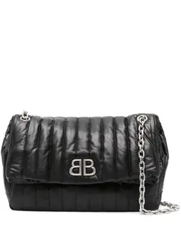 Balenciaga medium Monaco chain-strap quilted shoulder bag 20786579