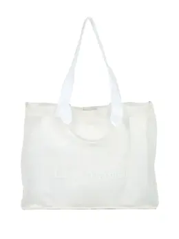 Maison Margiela large logo-embroidered tote bag 23971794
