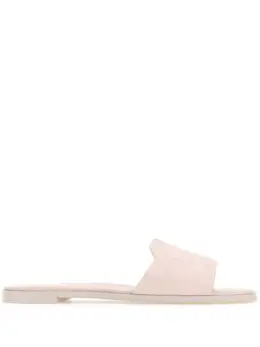 Alexander McQueen embossed-logo leather sandals 22265526