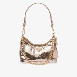 Сумка на плечо Re-Nylon из переработанного нейлона Prada, цвет powder r04268045 | powder
