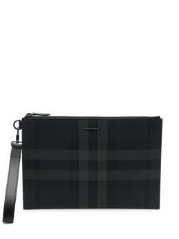 Burberry check-print clutch bag 19559983