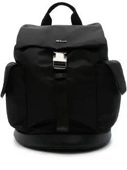Kiton logo-lettering backpack 24594594