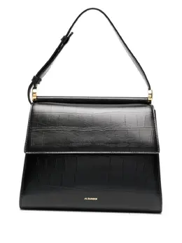 Jil Sander logo-print shoulder bag 24757792