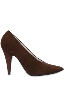 Moschino 100mm suede pumps 23955138