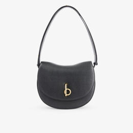 Кожаная сумка через плечо rocking horse Burberry, черный r04245485 | black