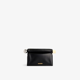Клатч la pochette rond carre Jacquemus, черный r04253862 | black