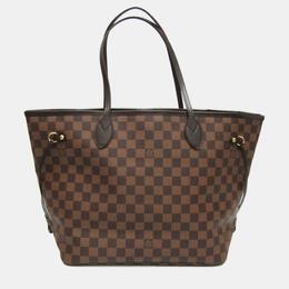 Louis Vuitton Brown Canvas Medium Neverfull Totes 1017746
