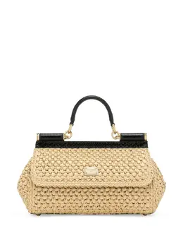 Dolce & Gabbana Elongated Sicily interwoven tote bag 23601453