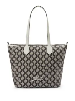 Karl Lagerfeld medium Signature Jacquard tote bag 24058924