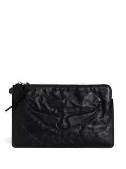 Zadig & Voltaire Angel Wings leather clutch bag 23782338