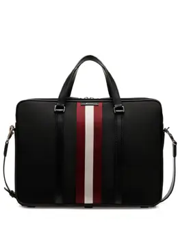 Bally stripe-detail laptop bag 23867198