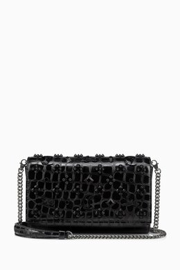 Christian Louboutin Paloma Studded Clutch Bag in Alligator-embossed Leather 217262690_13
