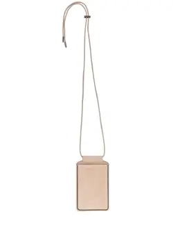 Brunello Cucinelli debossed-logo crossbody bag 24586832