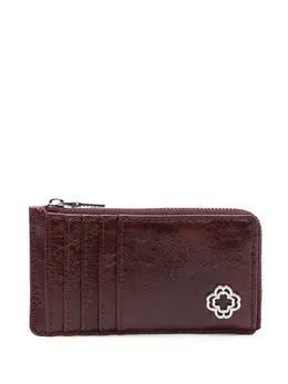 Maje crackled-leather card holder 23756286