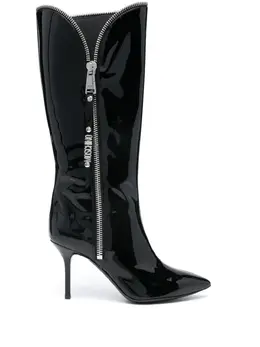 Moschino 85mm patent-leather boots 23698037
