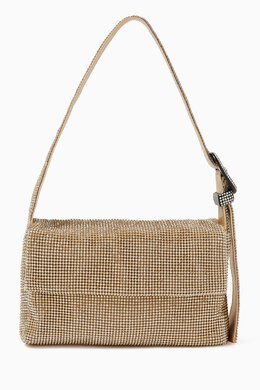 Benedetta Bruzziches Mini Vitty Mignon Shoulder Bag in Rhinestone Crystal Mesh 216043791_248