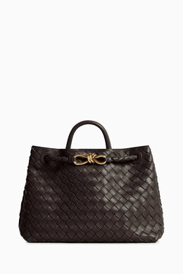 Bottega Veneta Medium Andiamo Crossbody Bag in Intrecciato Leather 216673492_15