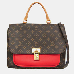 Louis Vuitton Brown/Red Monogram Marignan Shoulder Bag 1020571