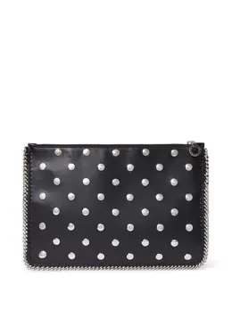 Stella McCartney stud-embellished clutch bag 24553852