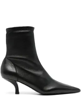 Toteme 55mm The Heeled sock boots 24210455