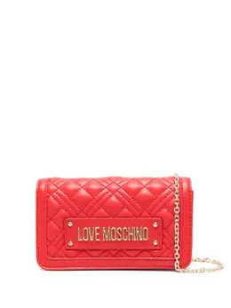 Love Moschino logo-plaque shoulder bag 23637141
