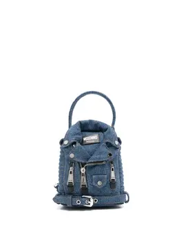 Moschino denim biker backpack 23720451