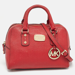 Michael Kors Red Leather Satchel 1022701