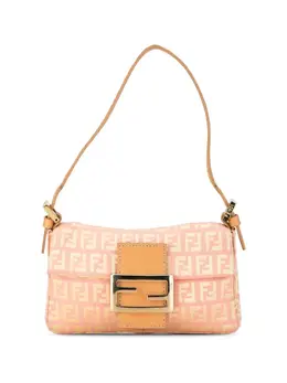 Fendi 2000-2010 Mini Zucchino Canvas Baguette shoulder bag 25002571