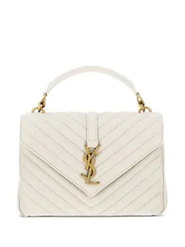 Saint Laurent logo plaque quilted shoulder bag 14727950
