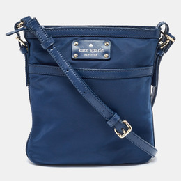 Kate Spade Blue Nylon and Leather Crossbody Bag 1022815