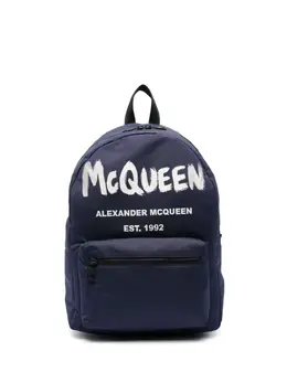 Alexander McQueen Metropolitan logo-print backpack 17605091